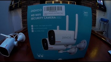DEKCO 1080p Panning Security Camera - Android App Set Up And Initial Settings Review