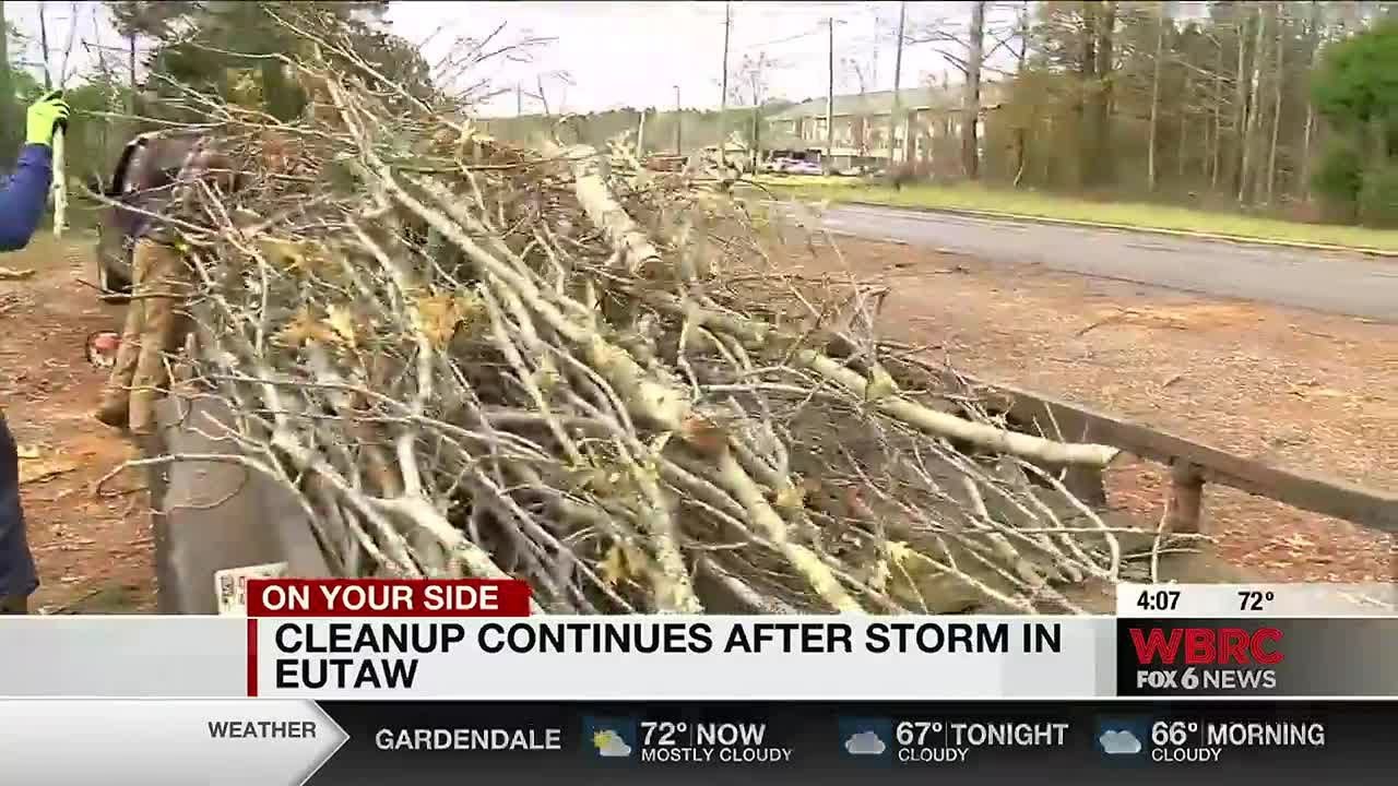 Cleanup continues after storm in Eutaw - YouTube