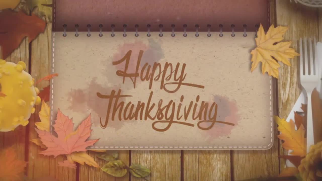 Thanksgiving Opener Stock Motion Graphics