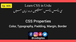 Ep. 005 - CSS Properties - Color, Typography, Padding, Margin, Border
