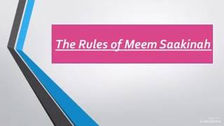 Meem sakinah rules | izhar shfawi | ikhfaa shfawi | idgham mutamathelyn sagheer - tajweed rules