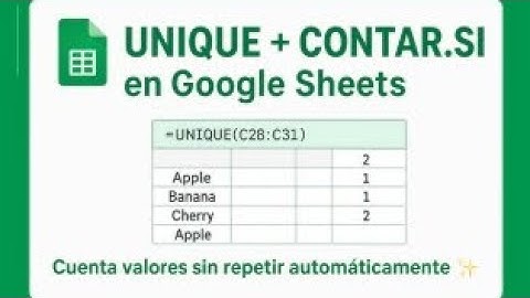 Cómo eliminar duplicados y contarlos en Google Sheets ✅