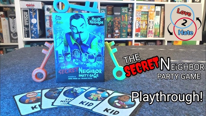 Hello Neighbor: The Secret Neighbor Party Game + PC Code NEW SEALED Cards  2020