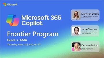 Microsoft 365 Copilot Frontier Program Event + AMA