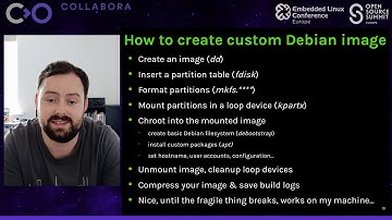 Creating Debian-Based Embedded Systems in the Cloud Using Debos | ELCE 2020