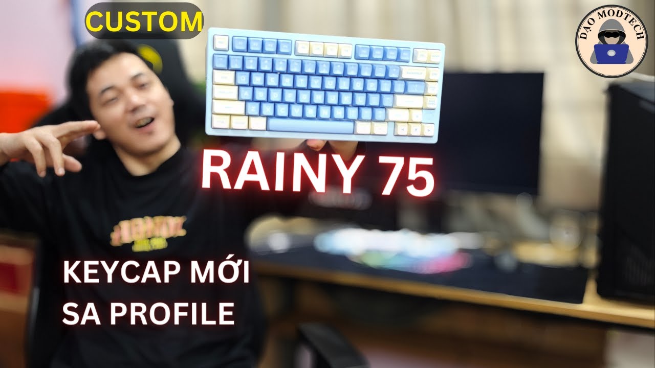 Outline Video Đánh giá chi tiết và Custom RAINY75 | Review Keycap mới