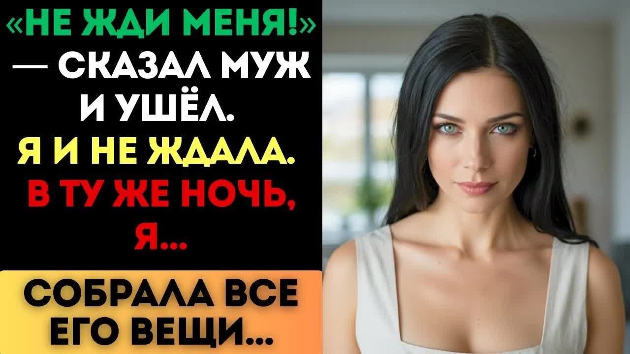 «Не жди меня!» — сказал муж и ушёл. Я и не ждала. В ту же ночь, я собрала его вещи...