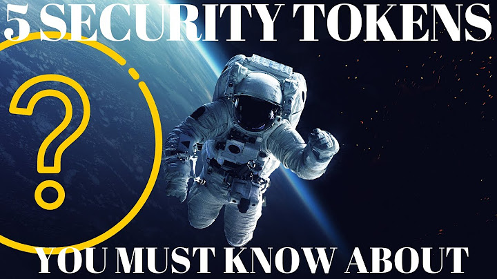 5 Security Tokens YOU MUST KNOW ABOUT! What Is A Security Cryptocurrency? EXPLAINED