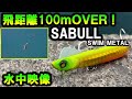 【水中映像】JACKALL サブル SWIMMETAL このルアーが魚を引き寄せる!圧倒的飛距離のサーフ専用設計!