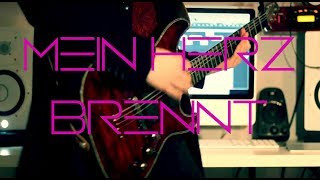 Rammstein - Mein Herz Brennt (Live) with Solo Guitar cover by Robert Uludag/Commander Fordo
