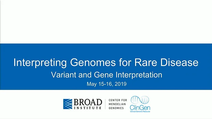 Interpreting Genomes for Rare Disease: Intro to Next Generation Sequencing - Daniel MacArthur, PhD