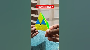 How to solve last three edges of Pyraminx cube. #shortsvideo #viraltrending1
