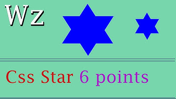 how to make a 6(six) points star using html and css | Web Zone