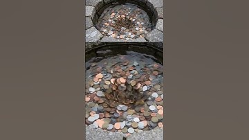 Coin Vortex in a Wishing Well #wishingwell #coins #satisfying #vortex