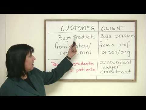 Business English Vocabulary - CUSTOMER & CLIENT