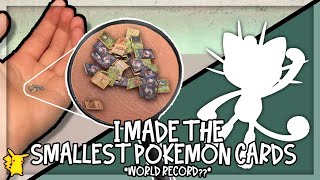World's Smallest Pokemon Cards Ever!!
