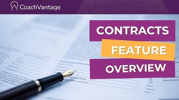 Contracts Feature Overview | CoachVantage Tutorial