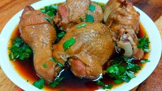 ไก่ตุ๋นซีอิ๊ว เมนูต้มตุ๋นเปือย ไก่เนื้อนุ่ม อร่อยหอมทั้งซอย Stewed chicken with soy sauce