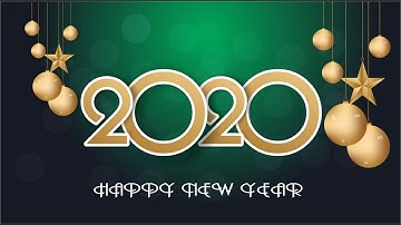 Coreldraw x7 Tutorial - Happy new Year Wallpaper Design in Coreldraw x7 by Graphics Designs