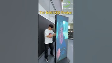 Tri-Fold LED Poster — fold, open, and shine anywhere ⚡ #leddisplay #ledscreen #factory #shorts