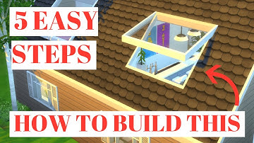 HOW TO BUILD AN OPEN WINDOW / SKYLIGHT IN THE SIMS 4 | EASY 5 STEP TUTORIAL [NO CHEATS]