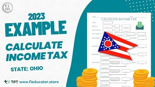 Ohio Income Tax 2023 Walk-Through Example for Teaching Taxes