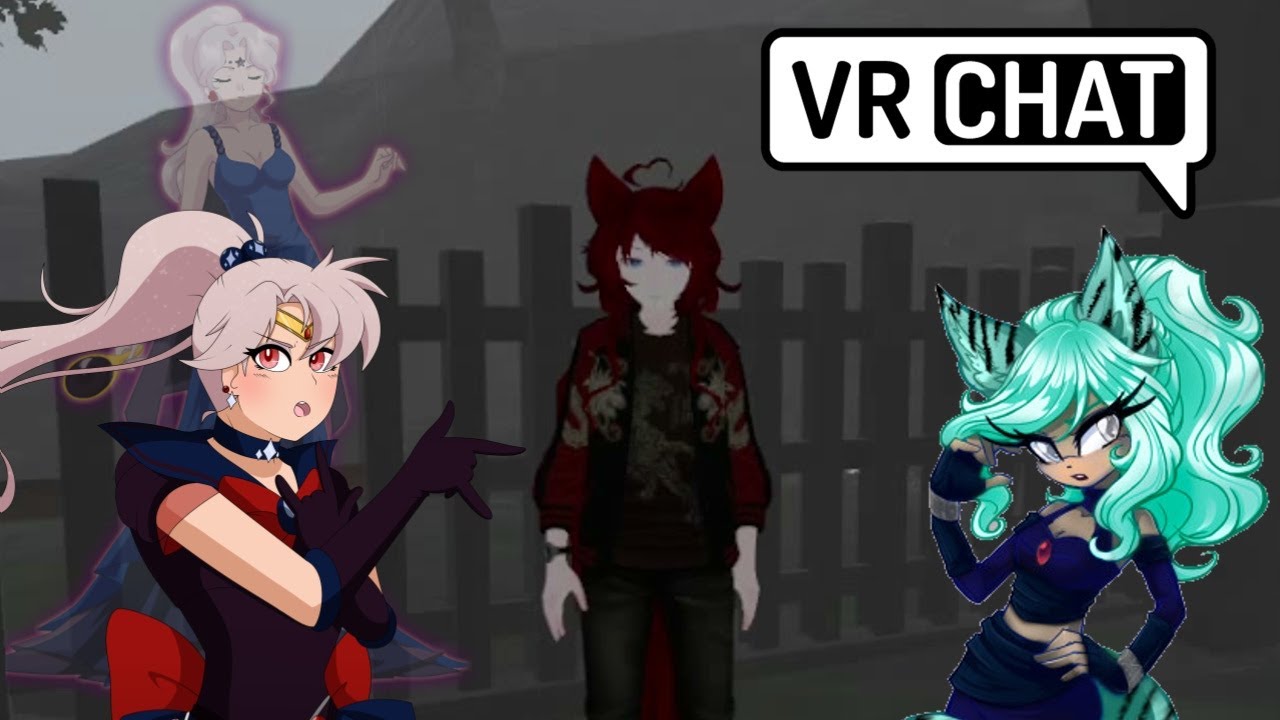 Sailor Peace и Rosaria противостоят предку-лису, Куруме — VRChat (при участии Azara/Possessed Peace)