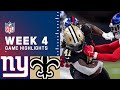 Giants vs. Saints Week 4 Highlights | NFL 2021