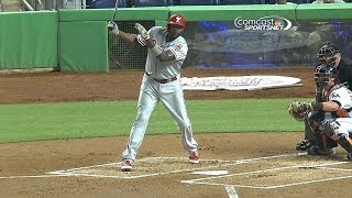 PHI@MIA: Howard doubles to left to drive in Ruiz
