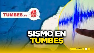 EARTHQUAKE IN TUMBES TODAY: A STRONG earthquake shook northern Peru. #RPPNEWS