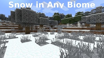 How To Cover Any Minecraft Biome In Snow