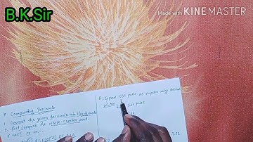 Comparison of decimals,|दशमलवों की तुलना|, ascending order, |बढ़ते क्रम| maths By Bharat Kumar