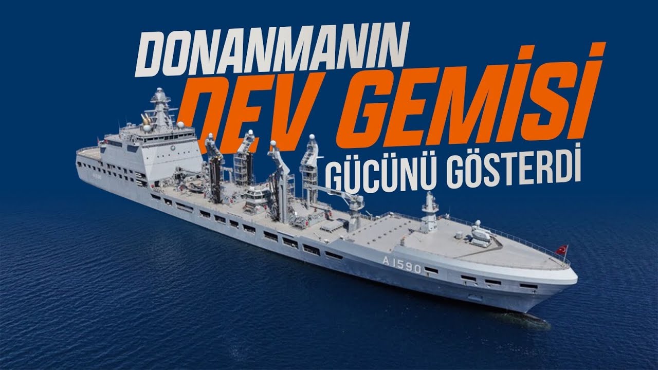 THE NAVY'S GIANT SHIP SHOWS ITS MIGHT - YouTube
