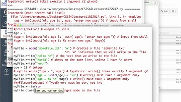 Python Files Input and Output