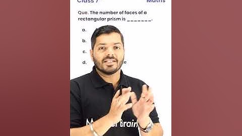 Number of Faces of Rectangular Prism is_____  - 1 Video1Mark पक्का Class 7th Maths #shorts