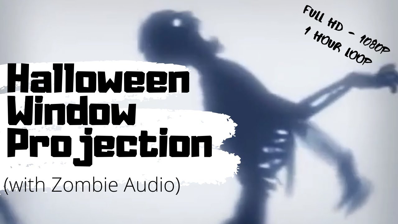 5 in 1 Digital Zombies Portraits and more Window Halloween Decorations Projector