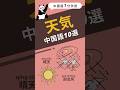 中国語1分学習「天気」10選#中国語学習 #中国語リスニング #pinyin #中国語単語