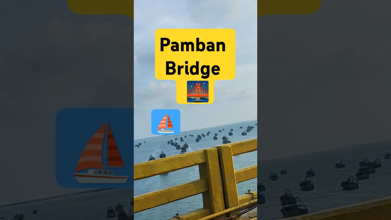 Tamilnadu Pamban Bridge Drive On weekend 