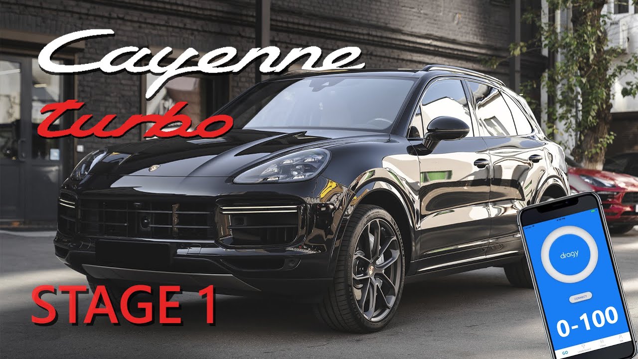 Porsche Cayenne Turbo E3 2020. stage 1. exhaust sound. 0-100