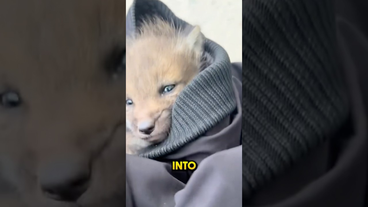 This girl saved a lost baby fox ❤️