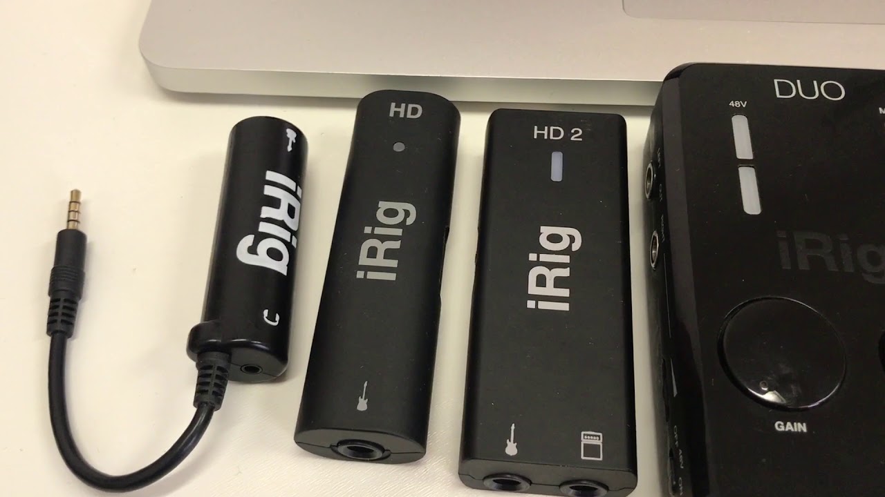 iRig 1, iRig HD, iRig HD2  iRig Pro Duo - YouTube