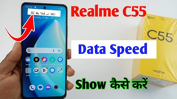 realme c55 me net speed show kaise kare / how to enable network speed in realme c55 data speed