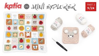 CAL Mini Explorer ? PARTE 2 Granny 3D Ratón [9/24] ? Manta de bebé a crochet