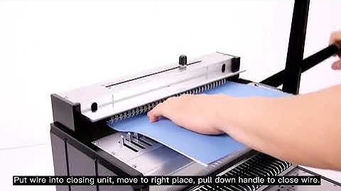 Double Loop Wire Comb Binding Machine Multi Functional