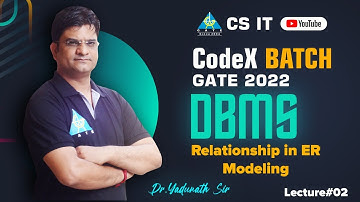 #02 Relationship in ER Modeling | DBMS By Pathak Sir | CS/IT | GATE 2022