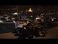 Уличные музыканты. Тбилиси. Грузия. Нарикала. Вид на ночной город. / Músicos callejeros. Tbilisi.