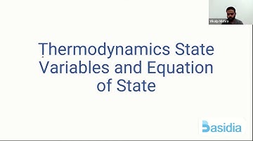 Thermodynamic State Variables And Equation Of State
