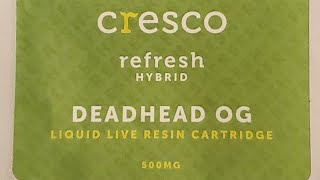 Cresco liquid live resin cartridge review