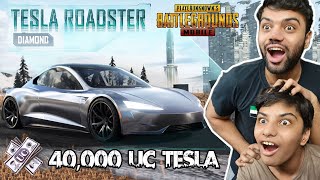 Most Expensive Car In PUBG Mobile | 40,000 UC | TESLA ROADSTER - Diamond !!!