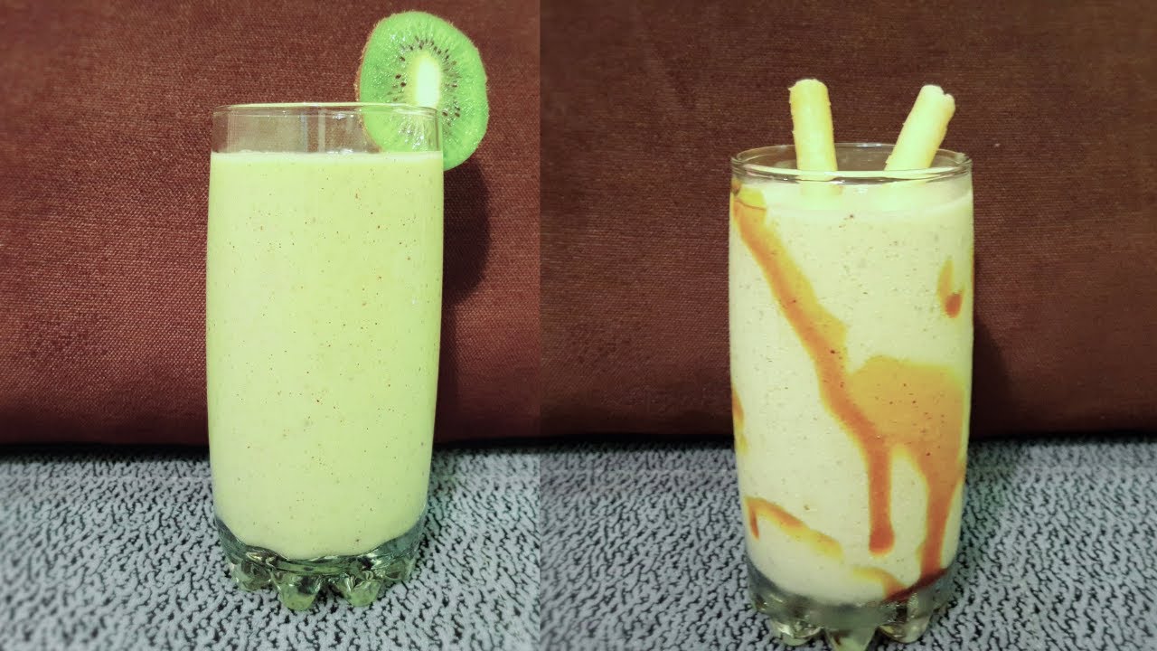 Kiwi Smoothie Recipe Kiwi Ice Cream Shake Recipe Yummy Kiwi Recipes in Malayalam YouTube
